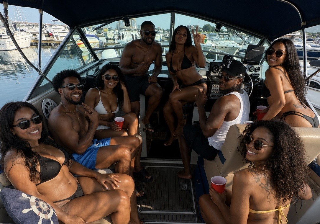 Boat party inside the cockpit